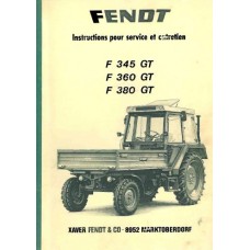 Fendt F345GT - F360GT - F380GT Operators Manual